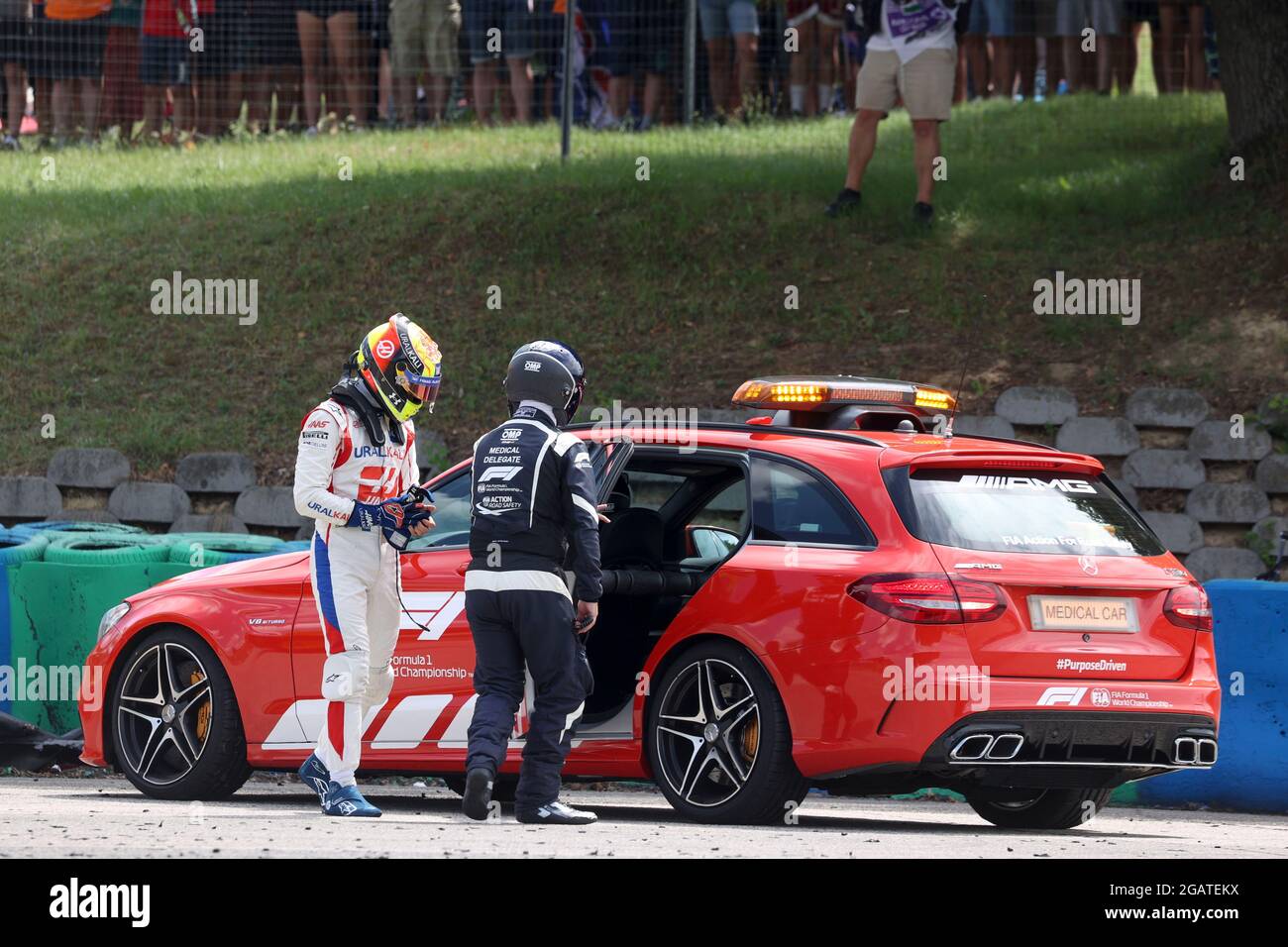# 47 Mick Schumacher (GER, Haas F1 Team), F1 Grand Prix von Ungarn beim Hungaroring am 31. Juli 2021 in Budapest, Ungarn. (Foto von HOCH ZWEI) Stockfoto