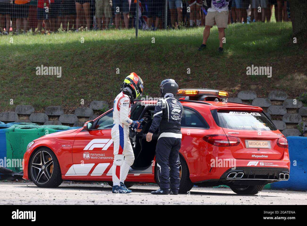 # 47 Mick Schumacher (GER, Haas F1 Team), F1 Grand Prix von Ungarn beim Hungaroring am 31. Juli 2021 in Budapest, Ungarn. (Foto von HOCH ZWEI) Stockfoto