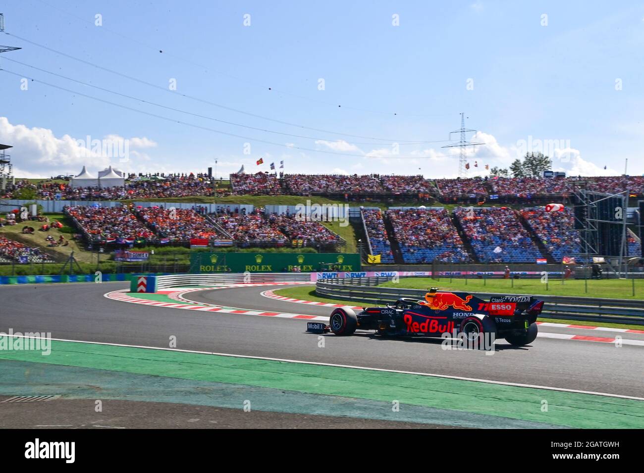 # 11 Sergio Perez (MEX, Red Bull Racing), F1 Grand Prix von Ungarn beim Hungaroring am 31. Juli 2021 in Budapest, Ungarn. (Foto von HOCH ZWEI) Stockfoto