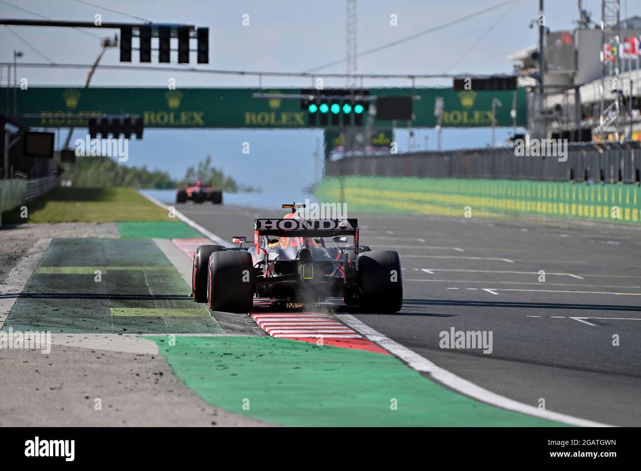 # 33 Max Verstappen (NED, Red Bull Racing), F1 Grand Prix von Ungarn beim Hungaroring am 31. Juli 2021 in Budapest, Ungarn. (Foto von HOCH ZWEI) Stockfoto