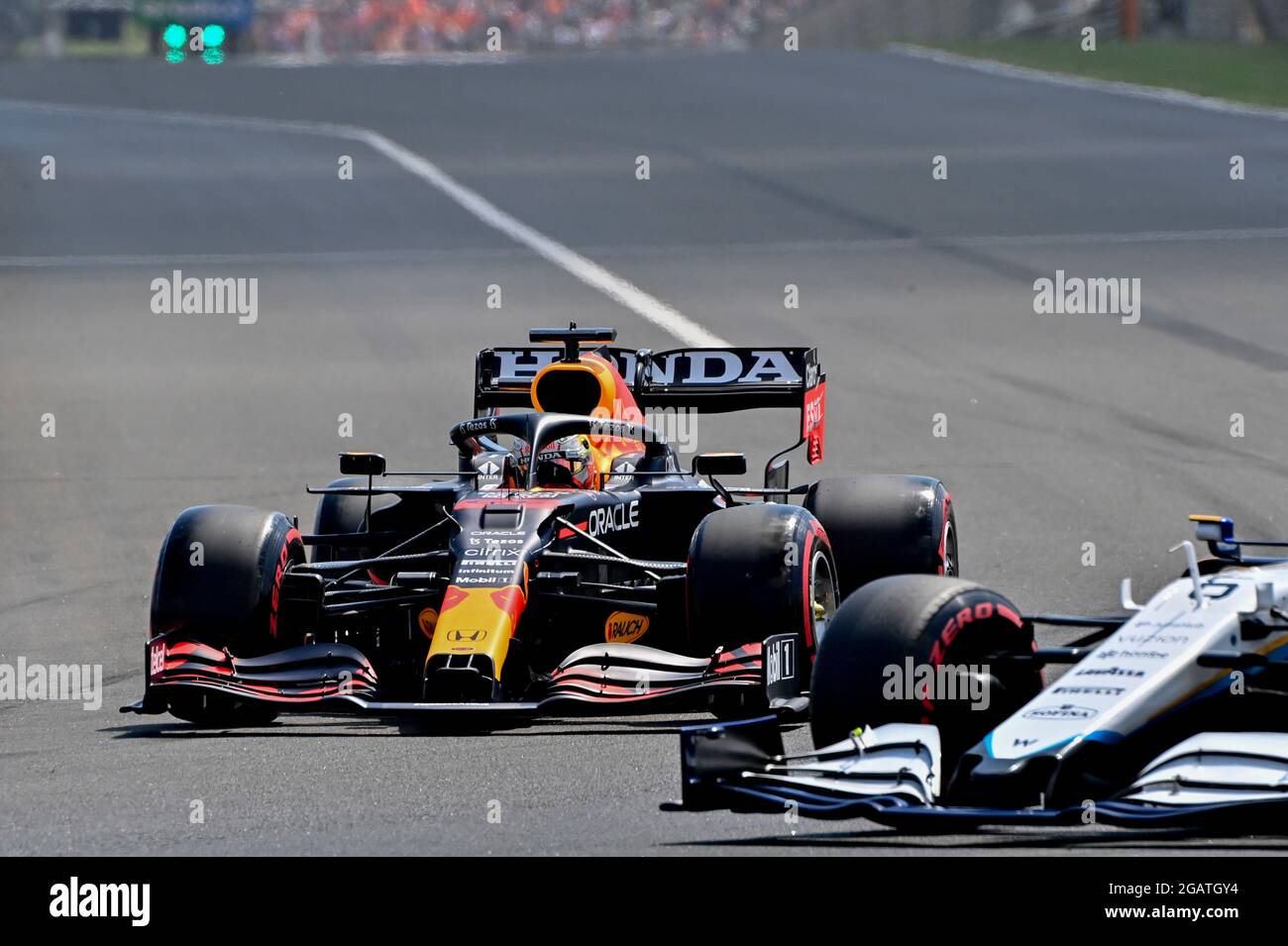 # 33 Max Verstappen (NED, Red Bull Racing), F1 Grand Prix von Ungarn beim Hungaroring am 31. Juli 2021 in Budapest, Ungarn. (Foto von HOCH ZWEI) Stockfoto