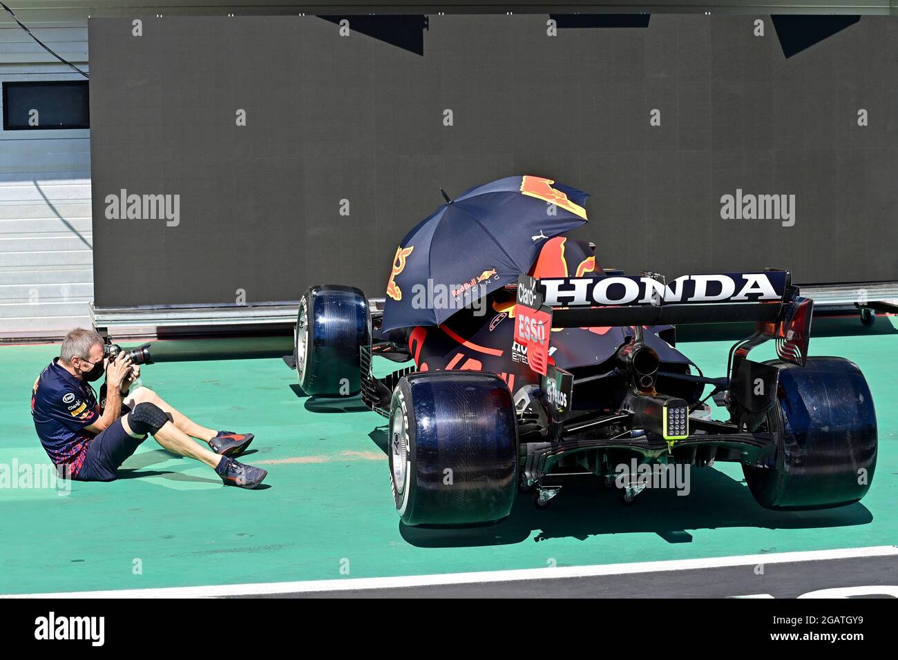 Fotograf Mark Thompson (Getty Images), F1 Grand Prix von Ungarn auf dem Hungaroring am 30. Juli 2021 in Budapest, Ungarn. (Foto von HOCH ZWEI) Stockfoto