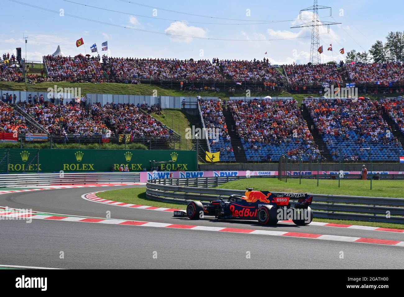 # 33 Max Verstappen (NED, Red Bull Racing), F1 Grand Prix von Ungarn beim Hungaroring am 31. Juli 2021 in Budapest, Ungarn. (Foto von HOCH ZWEI) Stockfoto