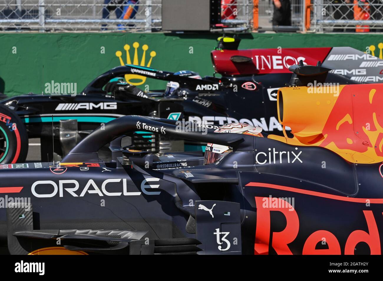 # 33 Max Verstappen (NED, Red Bull Racing), F1 Grand Prix von Ungarn beim Hungaroring am 31. Juli 2021 in Budapest, Ungarn. (Foto von HOCH ZWEI) Stockfoto