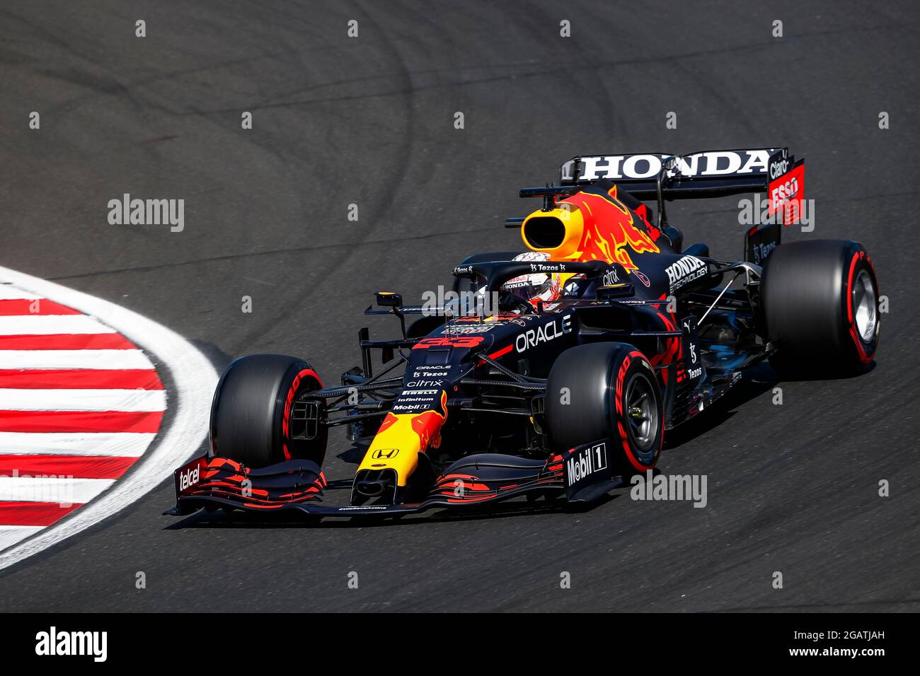 # 33 Max Verstappen (NED, Red Bull Racing), F1 Grand Prix von Ungarn beim Hungaroring am 31. Juli 2021 in Budapest, Ungarn. (Foto von HOCH ZWEI) Stockfoto