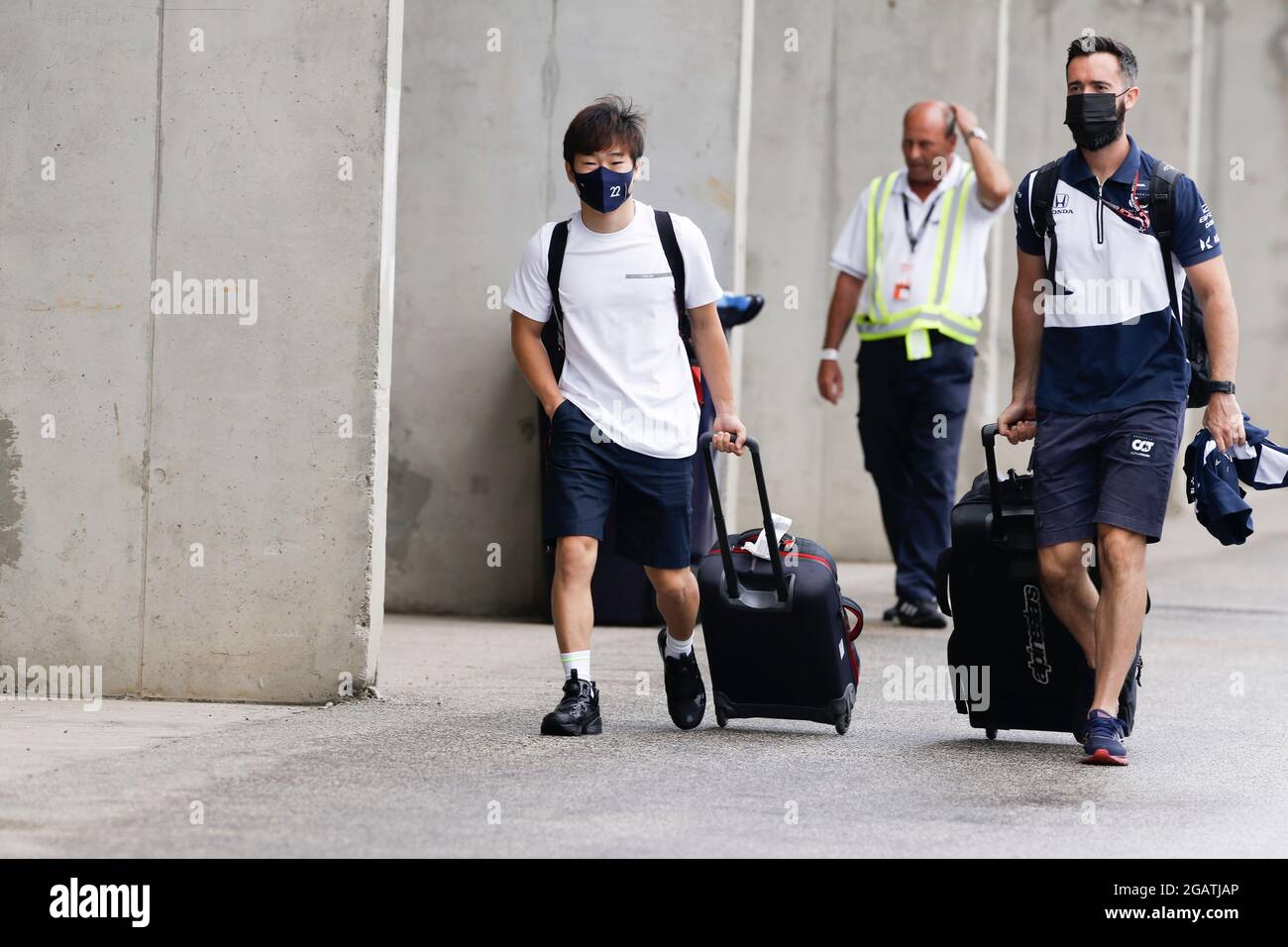 # 22 Yuki Tsunoda (JPN, Scuderia AlphaTauri Honda), F1 Grand Prix von Ungarn beim Hungaroring am 1. August 2021 in Budapest, Ungarn. (Foto von HOCH ZWEI) Stockfoto