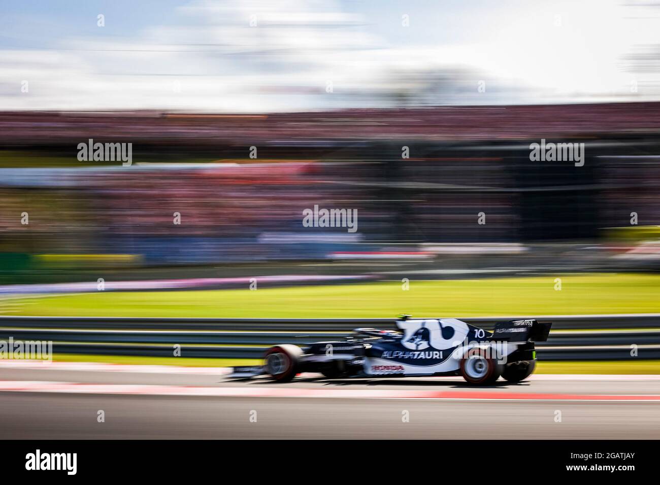 # 10 Pierre Gasly (FRA, Scuderia AlphaTauri Honda), F1 Grand Prix von Ungarn beim Hungaroring am 31. Juli 2021 in Budapest, Ungarn. (Foto von HOCH ZWEI) Stockfoto