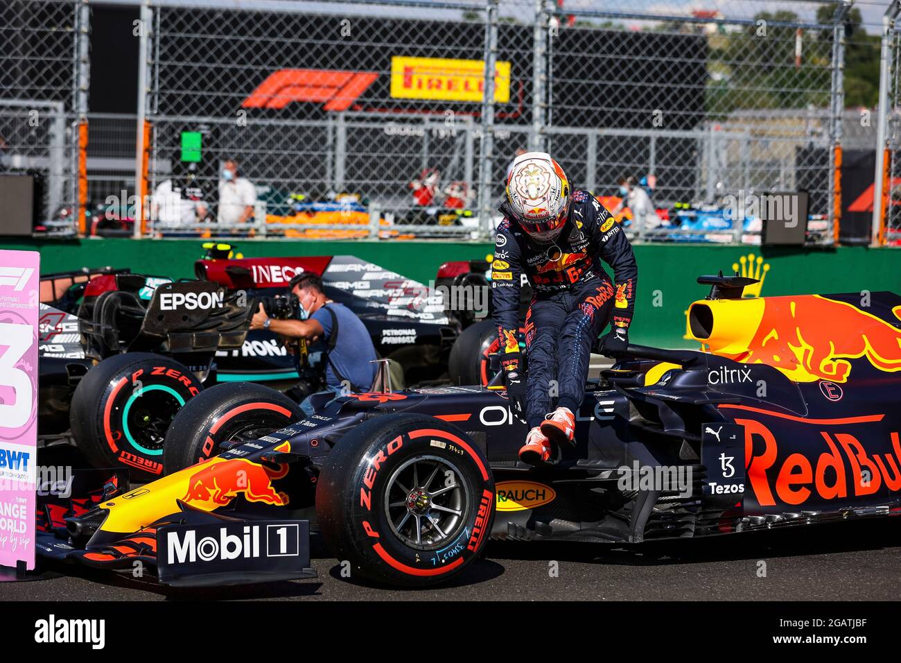 # 33 Max Verstappen (NED, Red Bull Racing), F1 Grand Prix von Ungarn beim Hungaroring am 31. Juli 2021 in Budapest, Ungarn. (Foto von HOCH ZWEI) Stockfoto