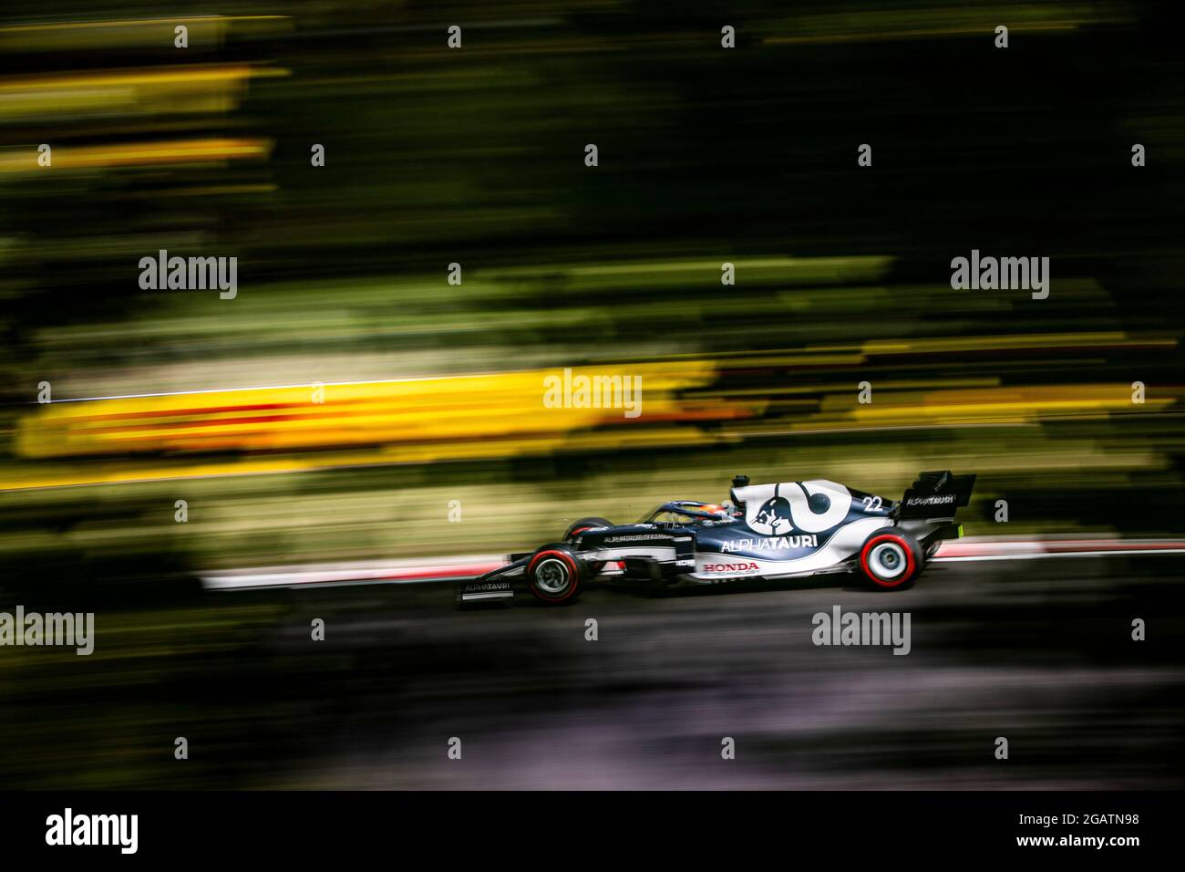 # 22 Yuki Tsunoda (JPN, Scuderia AlphaTauri Honda), F1 Grand Prix von Ungarn beim Hungaroring am 31. Juli 2021 in Budapest, Ungarn. (Foto von HOCH ZWEI) Stockfoto