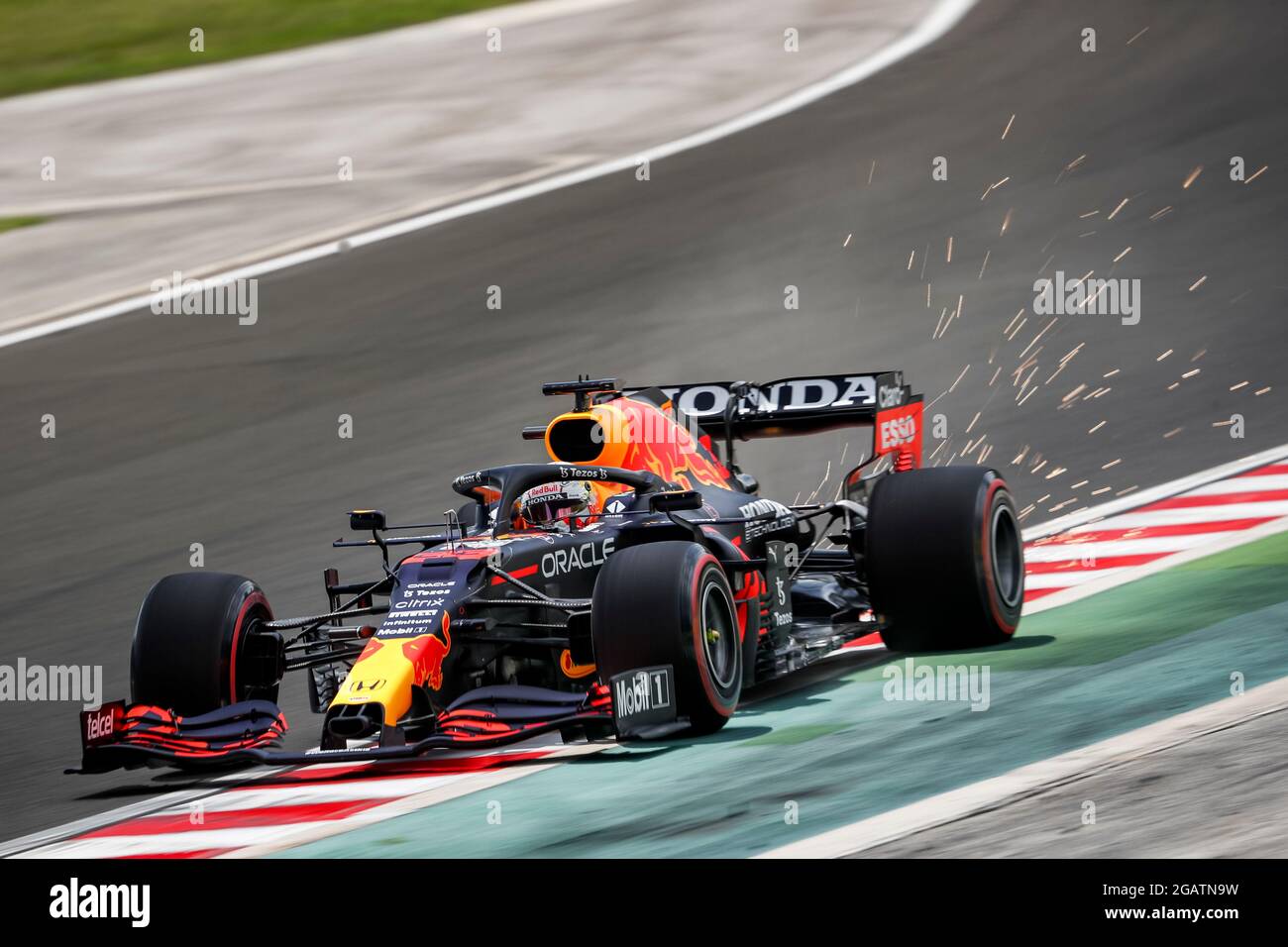 # 33 Max Verstappen (NED, Red Bull Racing), F1 Grand Prix von Ungarn beim Hungaroring am 31. Juli 2021 in Budapest, Ungarn. (Foto von HOCH ZWEI) Stockfoto