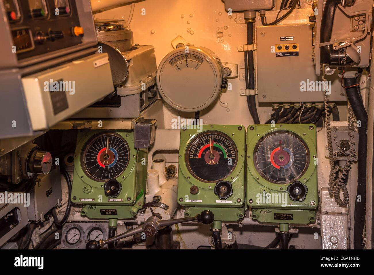 Den Helder, Niederlande. 30. Juli 2021. Das Innere eines U-Bootes. Hochwertige Fotos Stockfoto