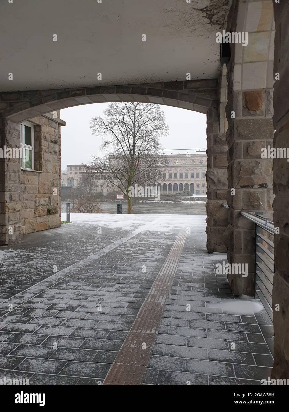 Mülheim-Ruhr im Winter Stockfoto