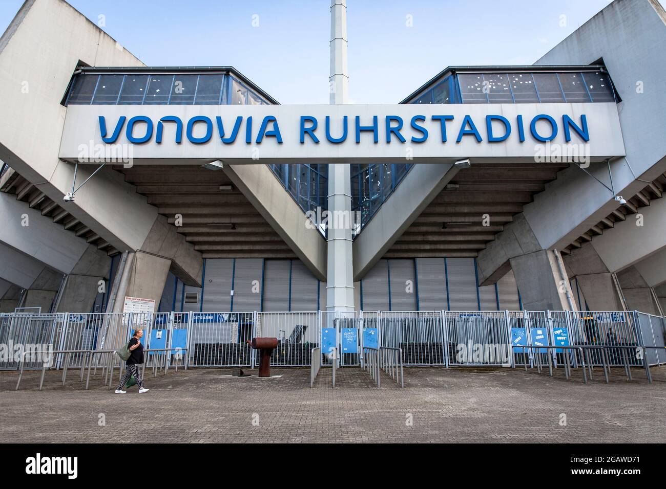 Das Vonovia Ruhrstadion, hier spielt der VFL Bochum seine Heimspiele, Bochum, Nordrhein-Westfalen, Deutschland. das Vonovia Ruhrstadion, hallo Stockfoto