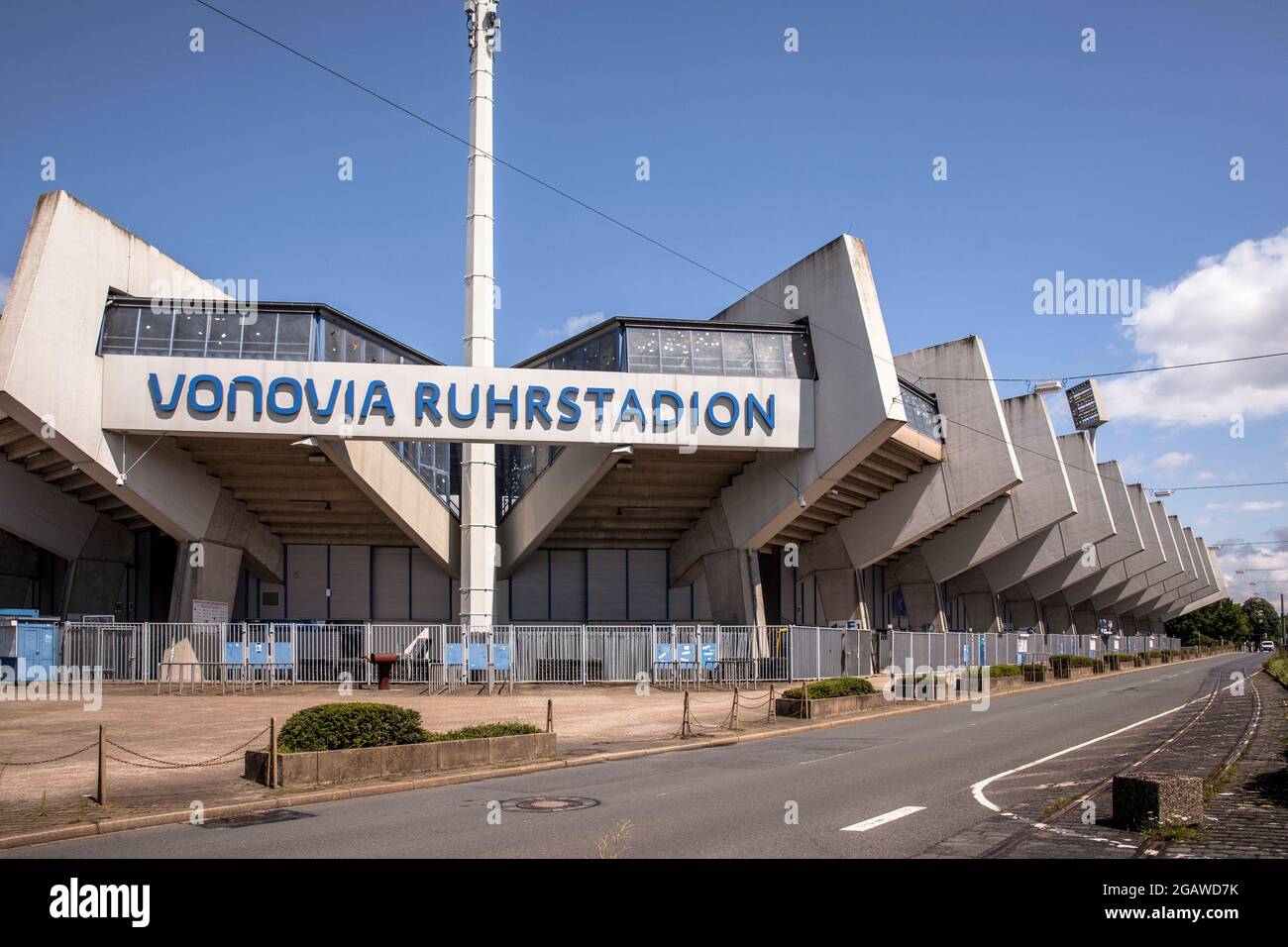 Das Vonovia Ruhrstadion, hier spielt der VFL Bochum seine Heimspiele, Bochum, Nordrhein-Westfalen, Deutschland. das Vonovia Ruhrstadion, hallo Stockfoto