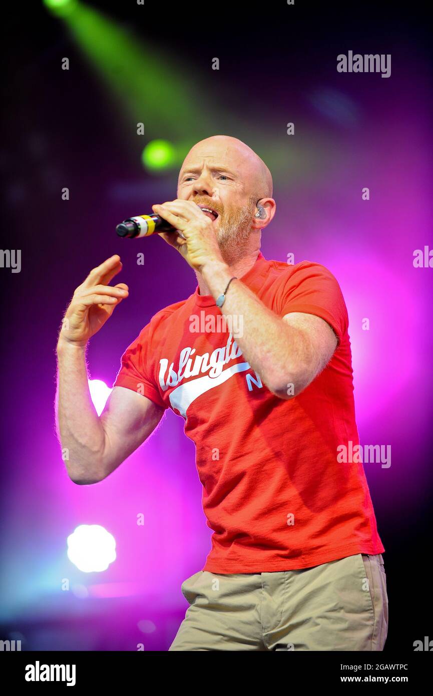 Jimmy Sommerville bei Lets Rock Leeds Stockfoto