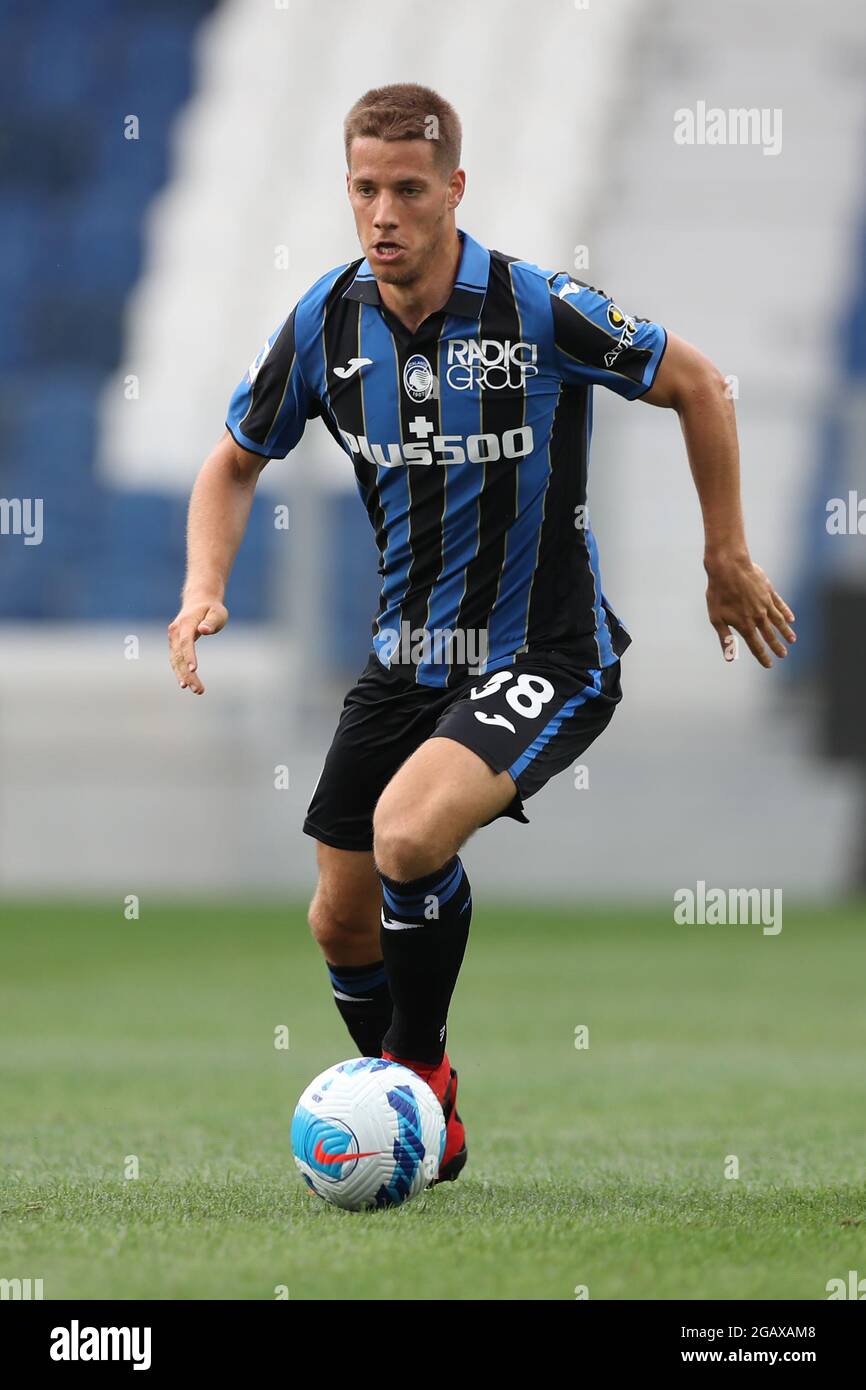 Bergamo, Italien, 31. Juli 2021. Mario Pasalic von Atalanta während des Vorsaison-Freundschaftsspiel im Gebiss-Stadion, Bergamo. Bildnachweis sollte lauten: Jonathan Moscrop / Sportimage Stockfoto