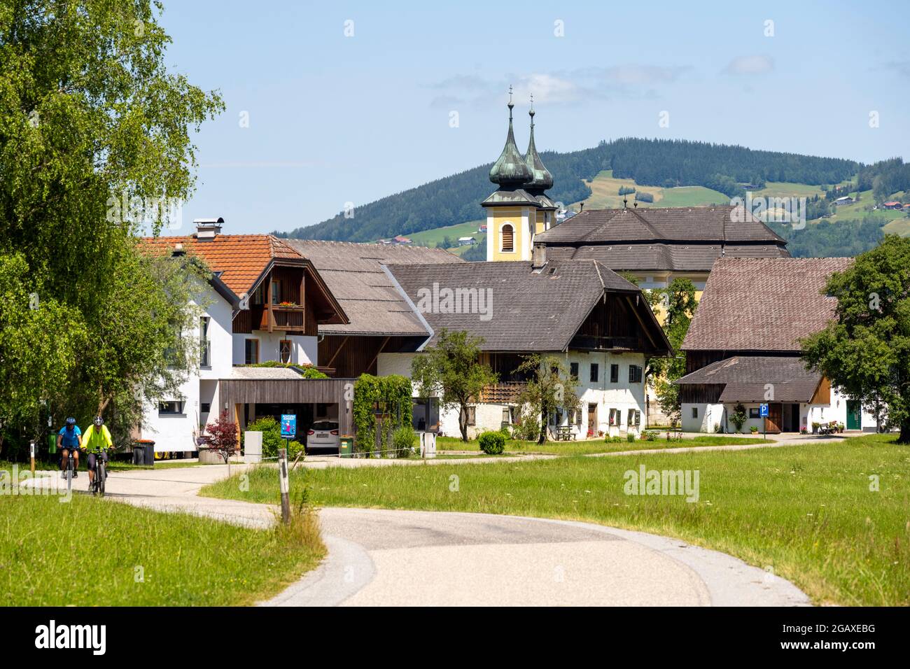 Österreich, Oberösterreich, Mondsee, St.Lorenz Stockfoto