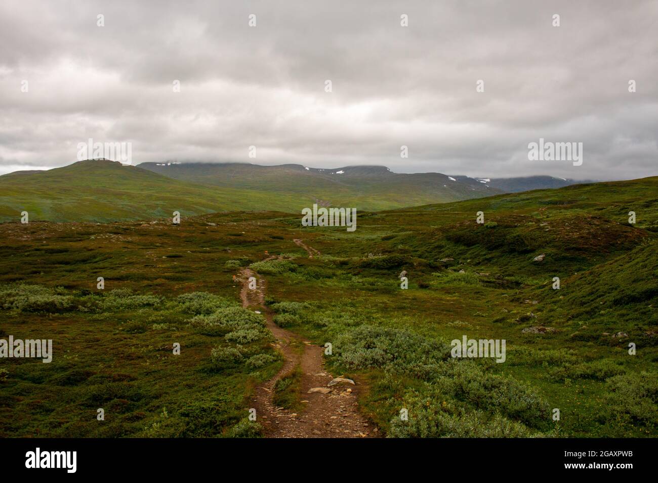 Kungsleden Trail zwischen Hemavan und Ammarnas, Schweden Stockfoto