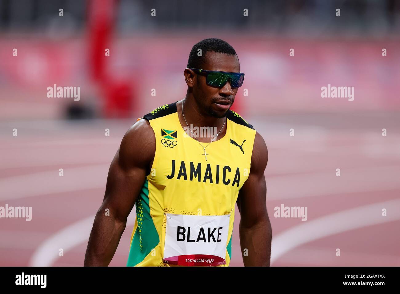 Tokio, Japan, 1. August 2021. Yohan Blake vom Team Jamaica beim Männer-Halbfinale am 9. Tag der Olympischen Spiele 2020 in Tokio . Quelle: Pete Dovgan/Speed Media/Alamy Live News Stockfoto