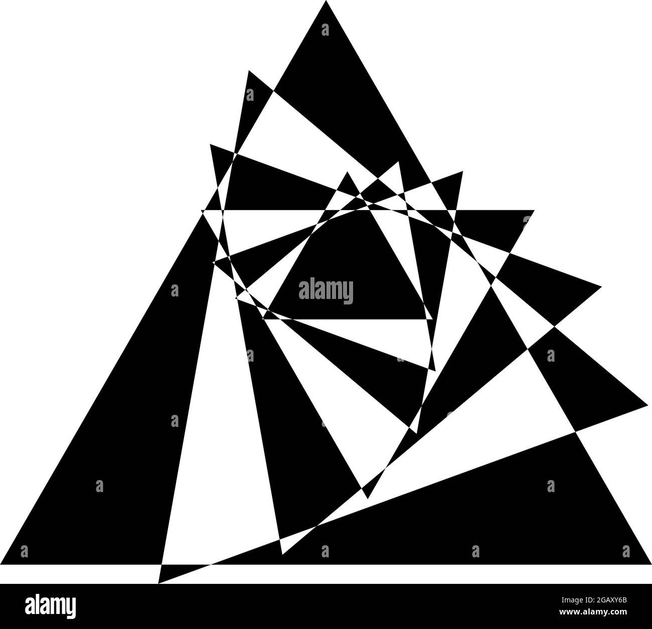 Optische, visuelle Kunst Illustration. Geometrisches Design-Element für Spirale, Wirbel, Helix, Wirbel und Wirbel – Stock-Vektorgrafik, Clip-Art-Grafik Stock Vektor