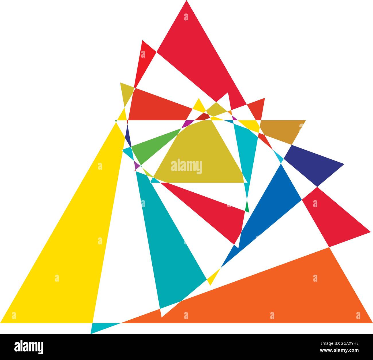 Farbenfrohe optische, visuelle Illustration. Geometrisches Design-Element für Spirale, Wirbel, Helix, Wirbel und Wirbel – Vektorgrafik, Clip-Art-Grafik Stock Vektor