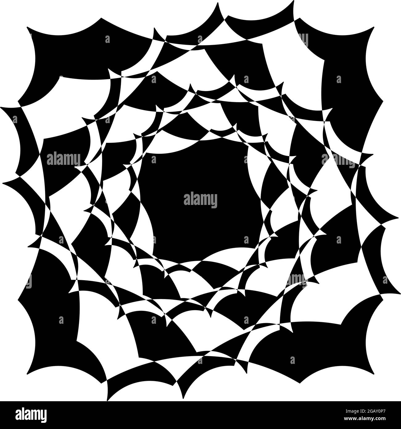 Optische, visuelle Kunst Illustration. Geometrisches Design-Element für Spirale, Wirbel, Helix, Wirbel und Wirbel – Stock-Vektorgrafik, Clip-Art-Grafik Stock Vektor