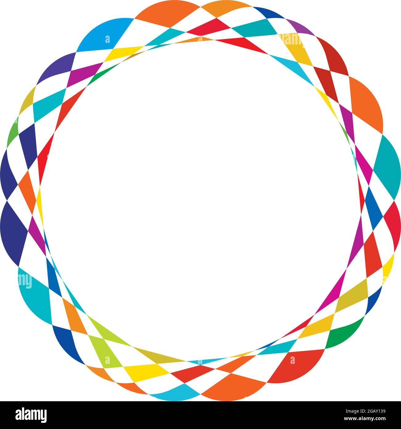 Farbenfrohe optische, visuelle Illustration. Geometrisches Design-Element für Spirale, Wirbel, Helix, Wirbel und Wirbel – Vektorgrafik, Clip-Art-Grafik Stock Vektor