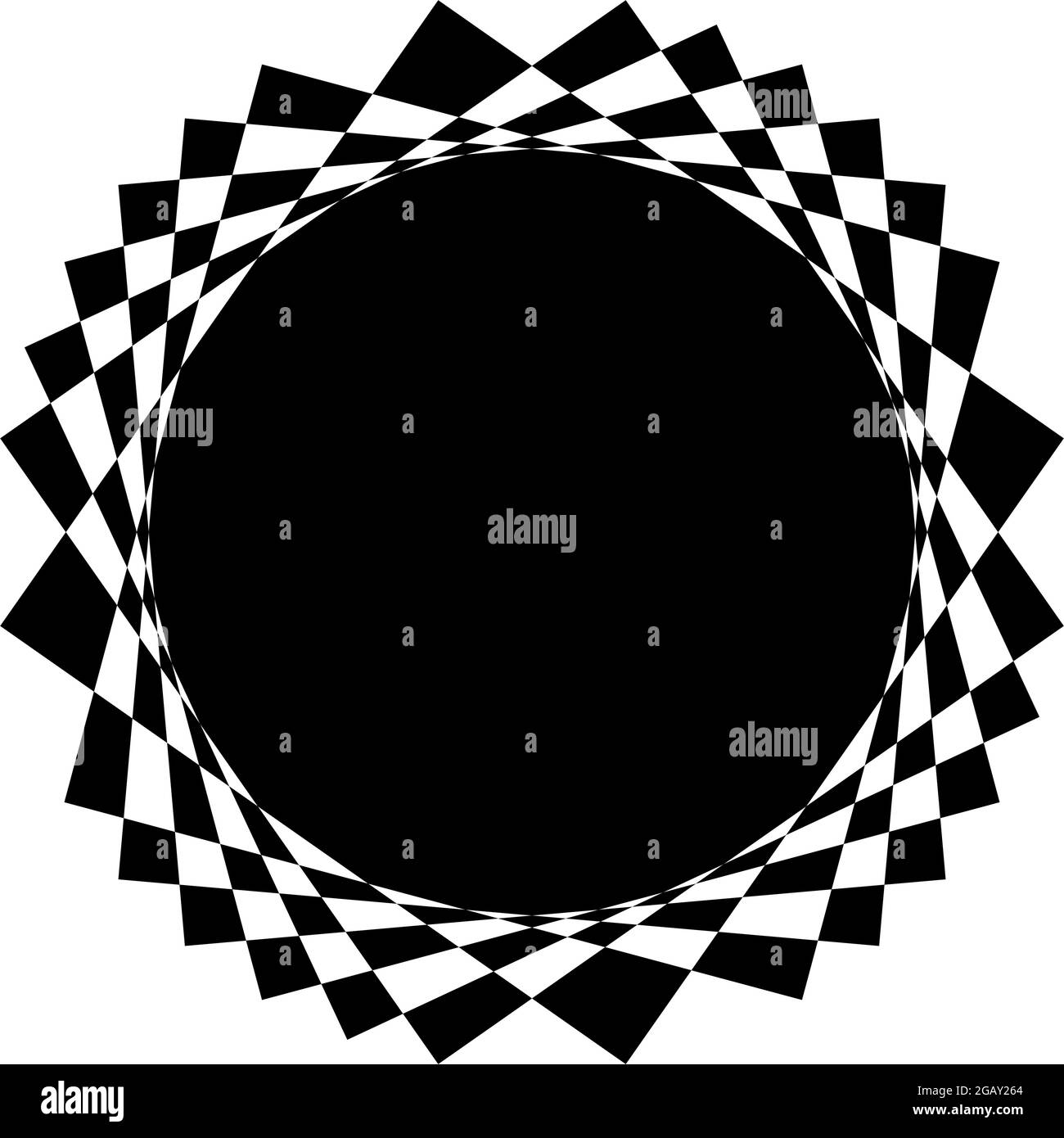 Optische, visuelle Kunst Illustration. Geometrisches Design-Element für Spirale, Wirbel, Helix, Wirbel und Wirbel – Stock-Vektorgrafik, Clip-Art-Grafik Stock Vektor