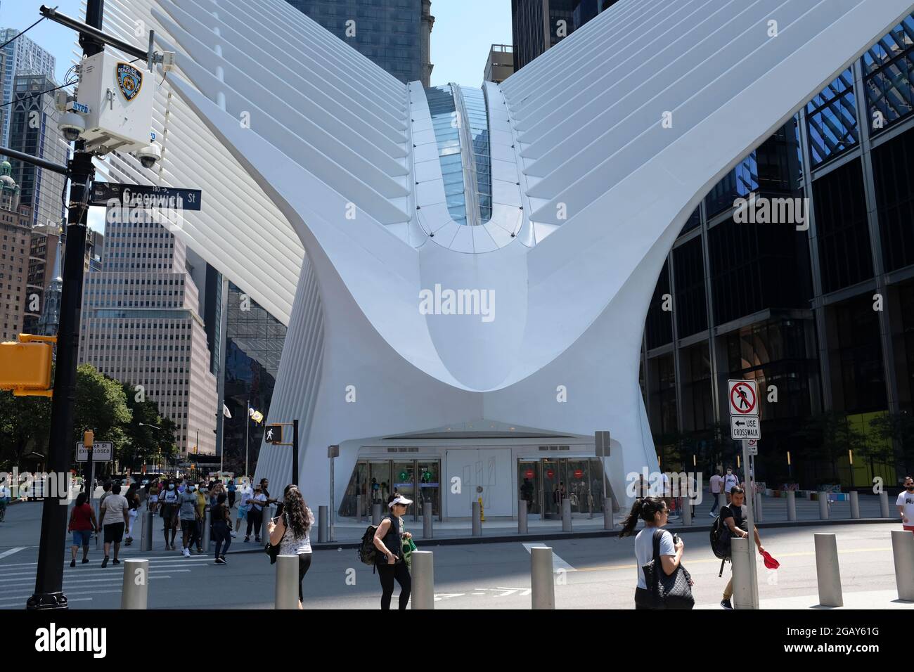 The Oculus - der neue World Trade Center Transportation Hub, New York City Stockfoto