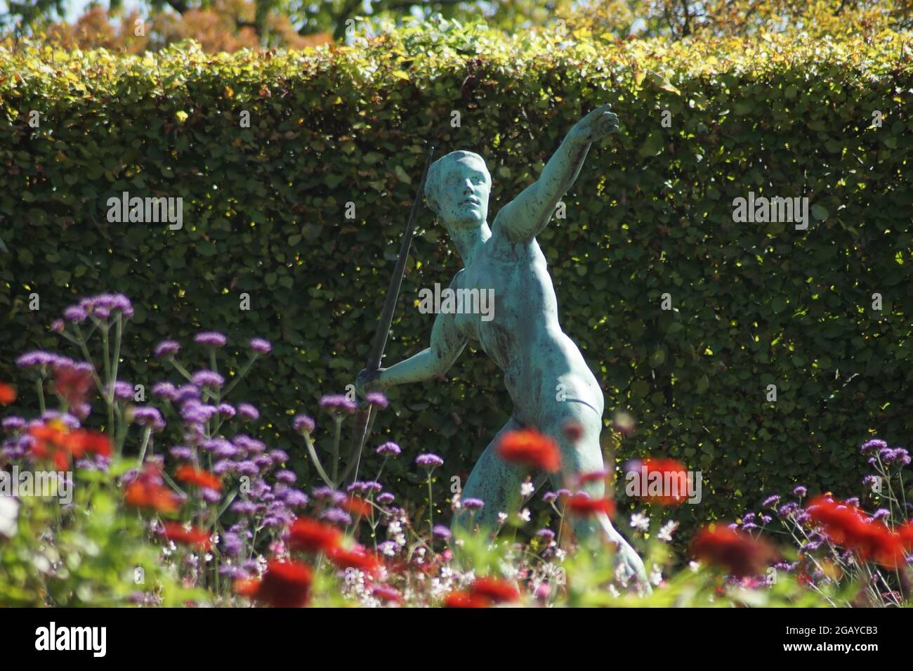 Der Speerwerfer von Ernst Seger im Gruga Park Essen am 18.09.2020 Stockfoto