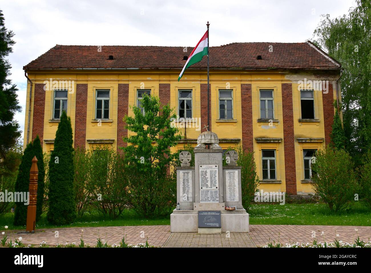 Denkmal zum Zweiten Weltkrieg, Nova, Zala County, Ungarn, Magyarország, Europa Stockfoto