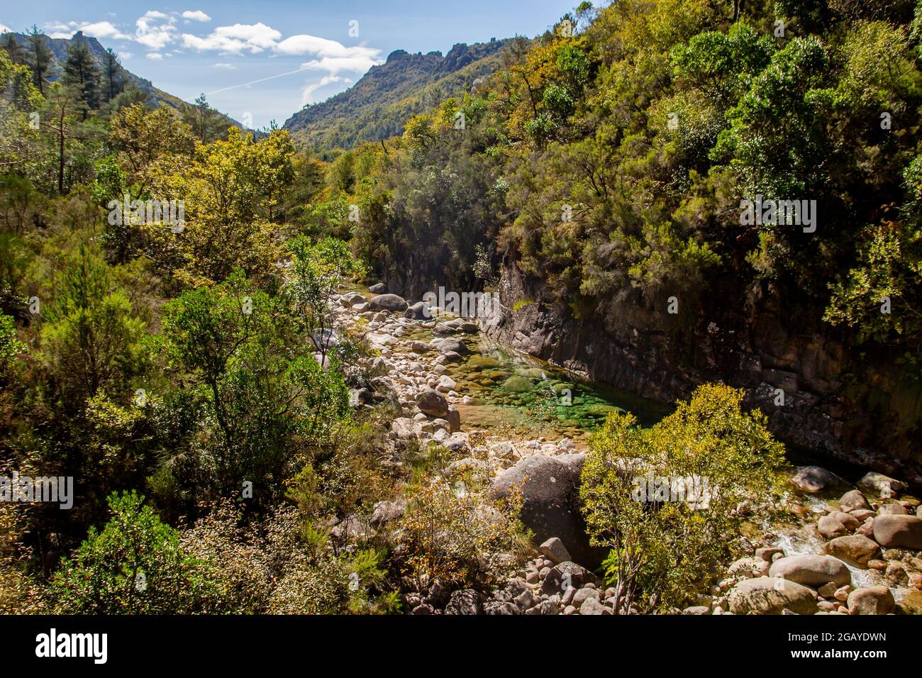 Herbstliche Landschaft im Peneda Geres Nationalpark, Portugal Stockfoto