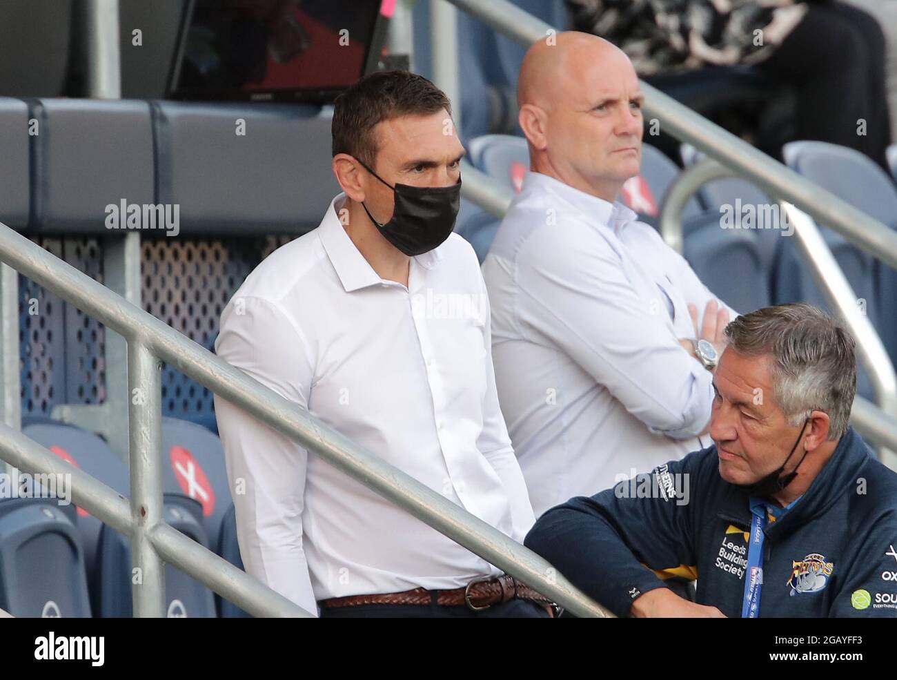 Leeds Rhino-Direktor von Rugby Kevin Sinfield vor dem Spiel der Betfred Super League im Emerald Headingley Stadium, Leeds. Bilddatum: Sonntag, 1. August 2021. Stockfoto