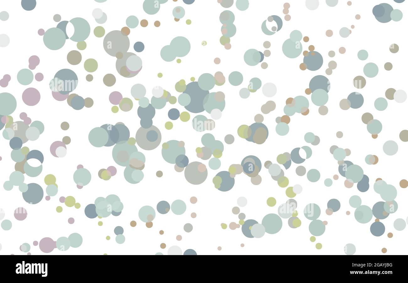 Verschiedene Größe und Farbe Blasen bunt isoliert Vektor-Illustration Horizontal abstrakten Hintergrund Stock Vektor