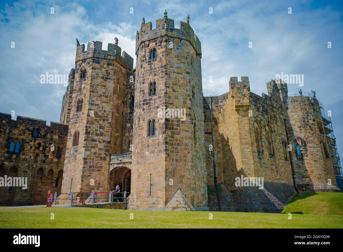 Alnwick Castle, Northumberland, Juni 2021 Stockfoto