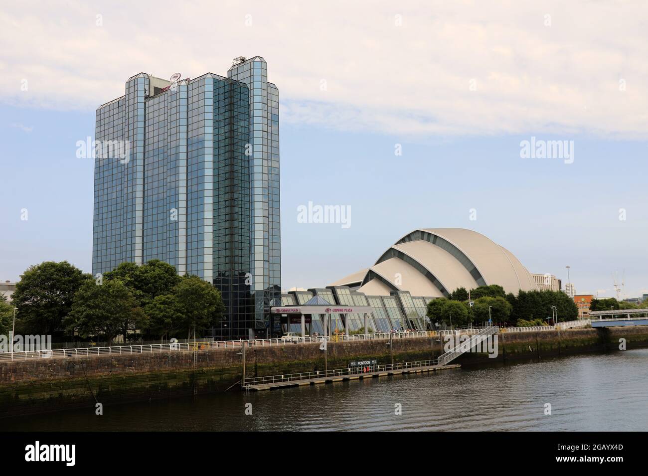 Scottish Event Campus am Fluss Clyde in Glasgow Stockfoto
