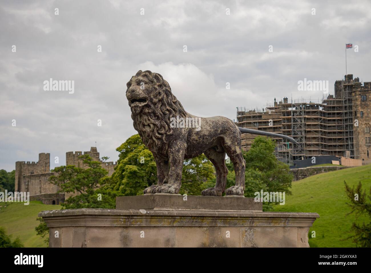 Alnwick Castle, Northumberland, Juni 2021 Stockfoto