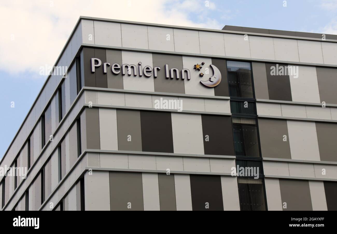 Premier Inn am Pacific Quay in Glasgow Stockfoto