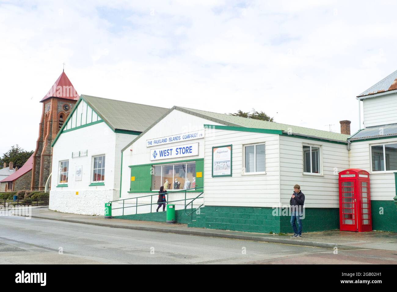 West Store falkland Islands Company, Port Stanley. Falkland-Inseln Stockfoto