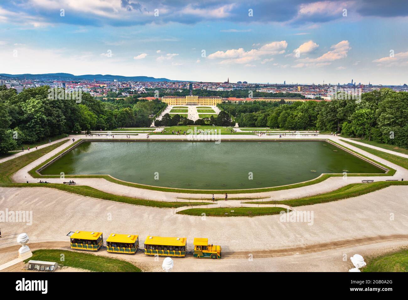 Schloss Schönbrunn und Domäne in Wien Stockfoto