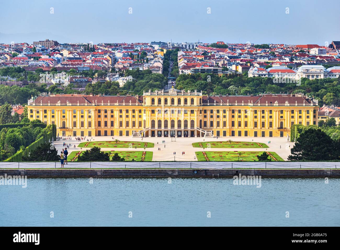 Wien und Schönbrunn Stockfoto