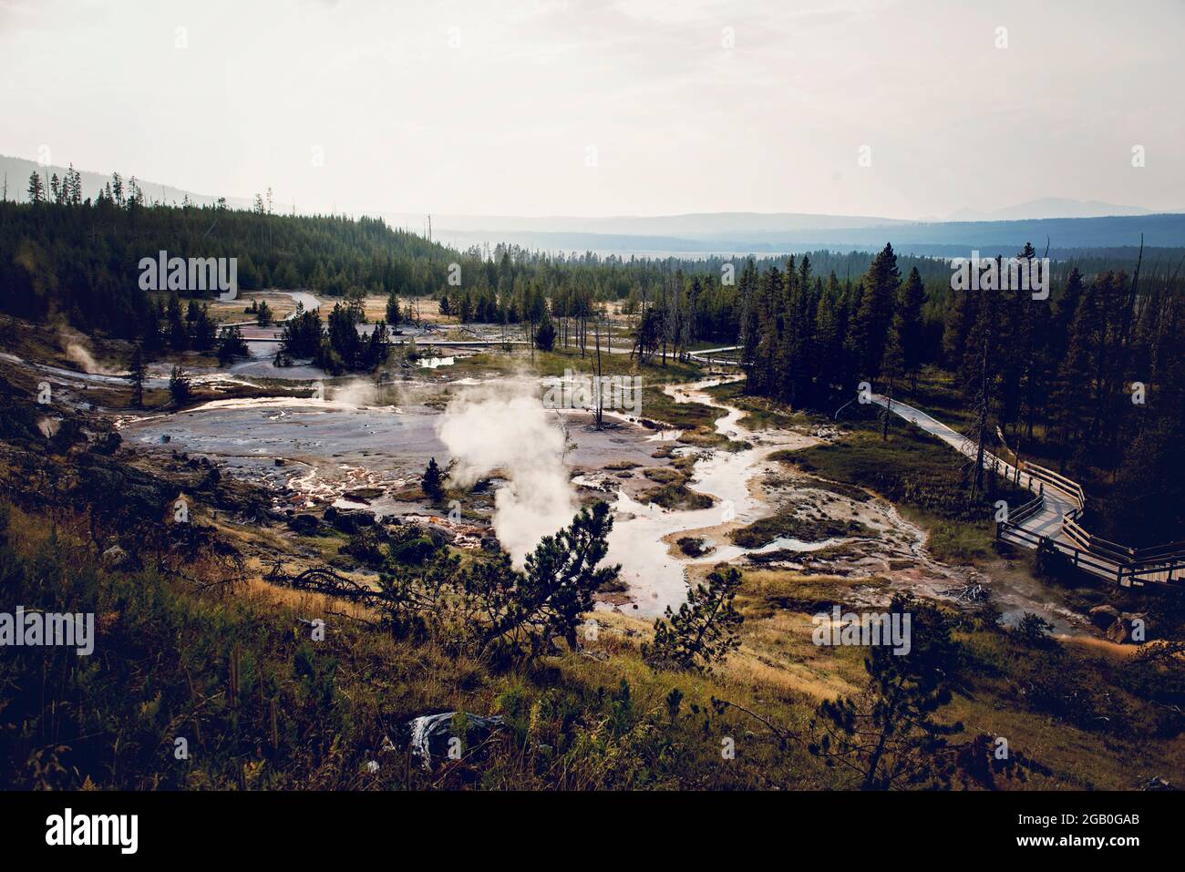 Paint Töpfe im Yellowstone National Park Stockfoto