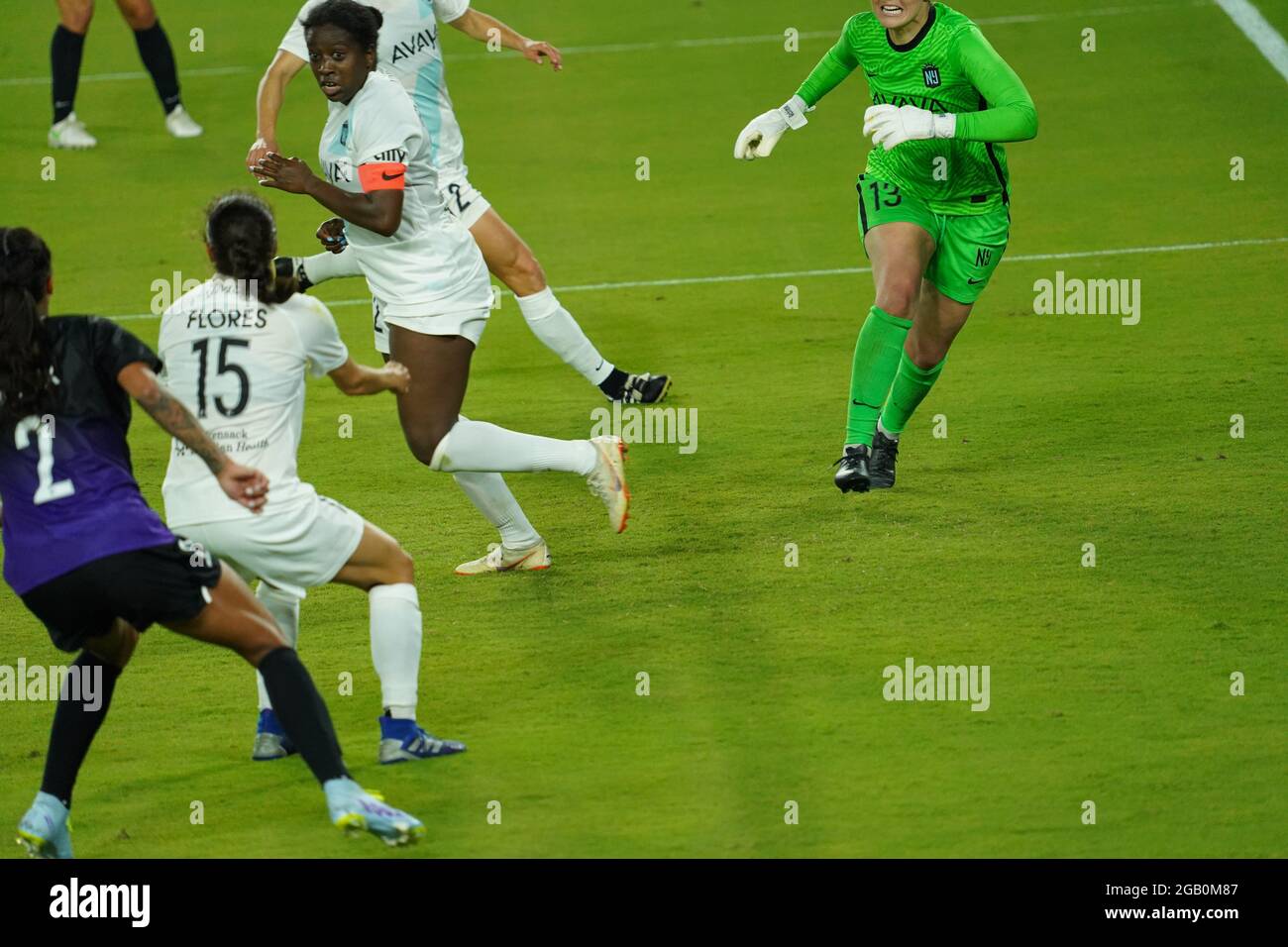 Orlando, Florida, USA, 14. April 2021, Gotham FC im Exporia Stadium gegen den Orlando Pride (Bildnachweis: Marty Jean-Louis) Stockfoto