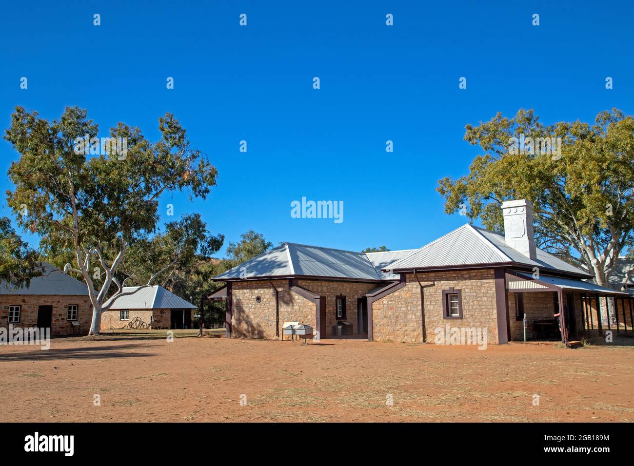 Alice Springs Telegraph Station Stockfoto