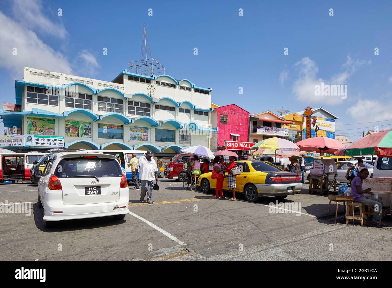 Sino Mall in der Croal Street in Georgetown Guyana Südamerika Stockfoto