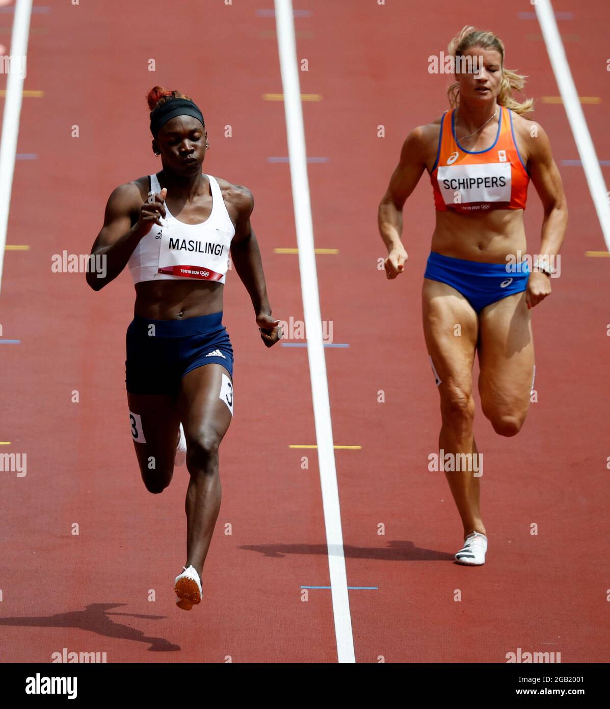 Olympische Spiele 2020 In Tokio Leichtathletik 200 M Der Frauen 1 Runde Olympiastadion Tokio Japan 2