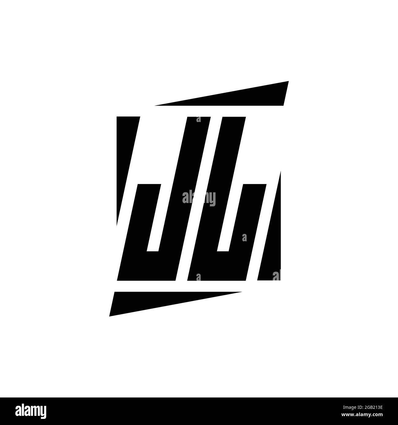 JL-Logo-Monogramm mit modernem Konzept Design-Vorlage isoliert auf weißem Hintergrund Stock Vektor