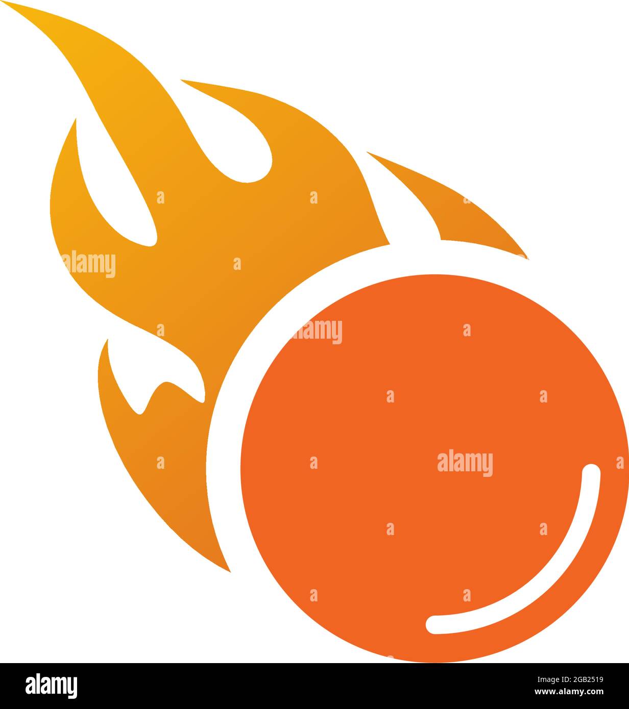 Fallender Meteor Logo Design Vektor-Vorlage Stock Vektor
