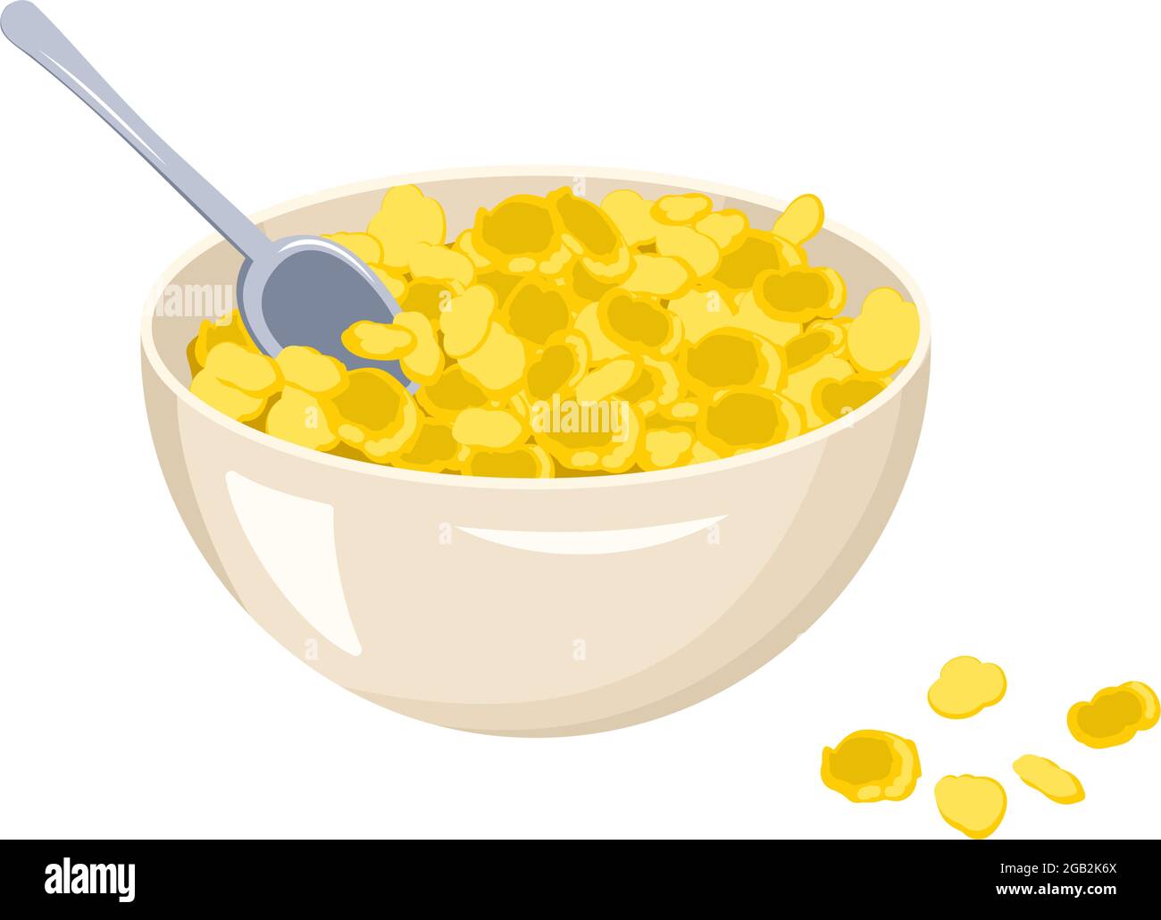 cornflakes schüssel Isoliert Auf Weiß Lizenzfreie Fotos, Bilder und Stock Fotografie. Image 24084225 Vecteezy
