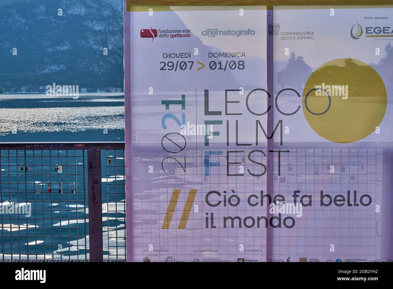Lecco City Italien 31 Juli 2021 Logo Des Lecco Film Fest 2021 Stockfotografie Alamy